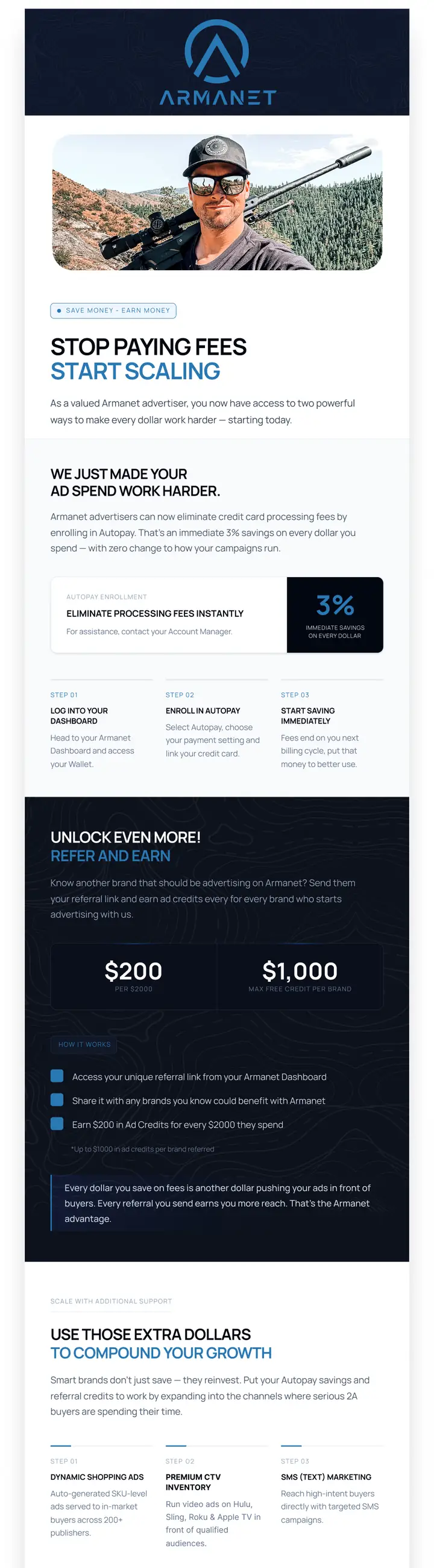 ARMANET — b2b saas lifecycle email programme, email 6 of 6
