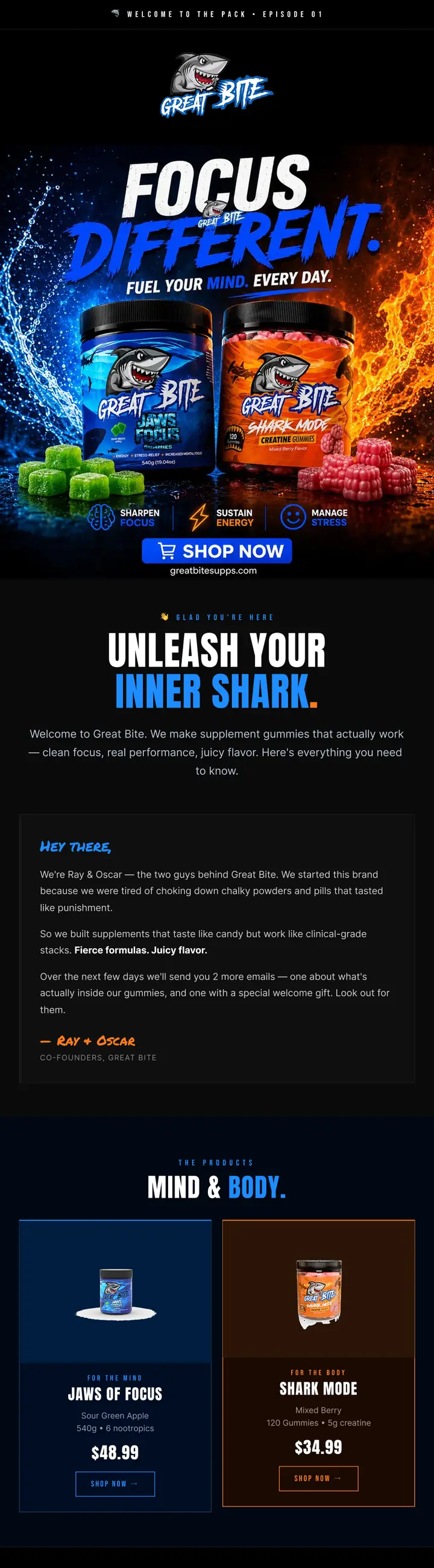Klaviyo Flow Development example — real email designed and coded by EmailDesign